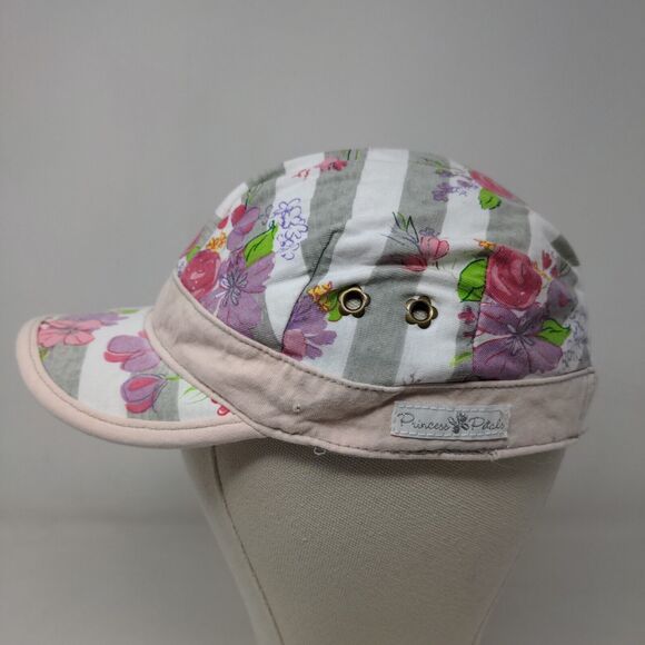 Disney Store Girl's Strapback Hat Multicolor Size XS Floral Pattern 100% Cotton - Picture 3 of 7